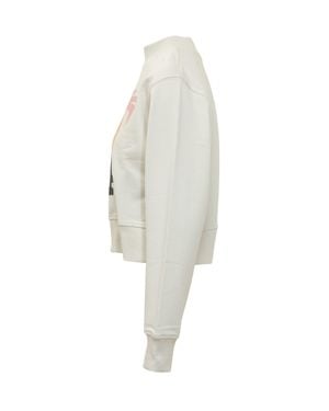 Palm Angels I Love Paint Mini Fitted Sweatshirt - White