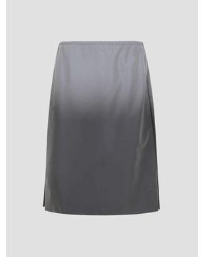 Alexander Wang Reflective Mid-Rise Midi Skirt - Gray