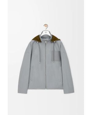 Loewe Cotton Hooded Jacket - Gray