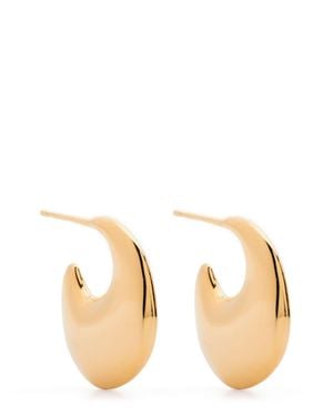 Saint Laurent Teardrop Hoop Earrings - Natural