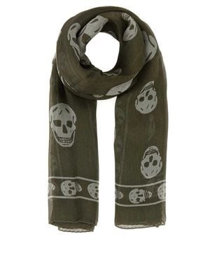 McQueen Printed Silk Foulard - Green