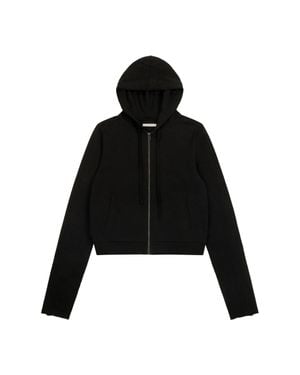 Entire studios Cropped Hoodie - Black