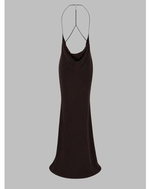 Tom Ford Halter Neck Slip Maxi Dress - Black