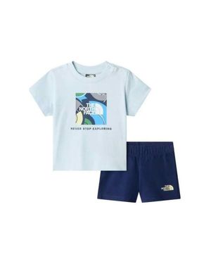 The North Face T-Shirt Set With Bermuda Shorts - Blue