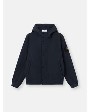 Stone Island Short Parka Jacket For - Blue