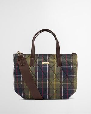 Barbour Mini Quilted Tote Handbag - Black