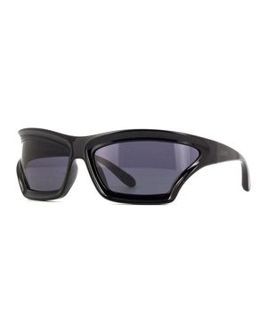 Loewe Shiny Finish Cat-Eye Sunglasses With Smoke-Tinted Lenses - Black