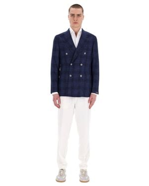 Barba Napoli Classic Mini Jacket For - Blue