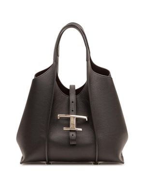 Tod's Shopping Tote Pend. T Bag - Black