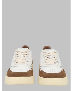 Autry Leather And Suede Sneakers - White