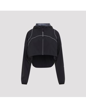 Balenciaga Athletic Cropped Jacket - Black