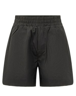 Palm Angels Logo Regular Mini Shorts - Black