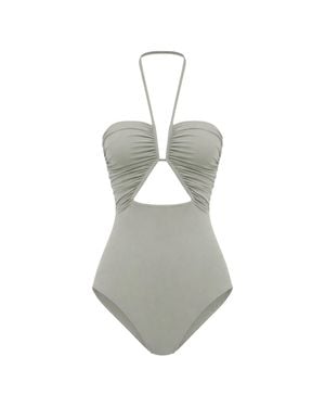 Rick Owens Back Self-Tie Chest Cut-Out Top - White