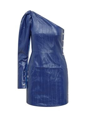 ROTATE BIRGER CHRISTENSEN Mini Monospaint Suit Dress - Blue