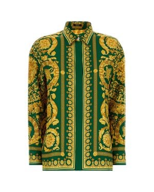 Versace Silk Shirt - Green