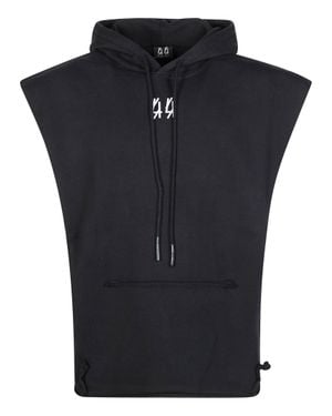 44 Label Group Mini Logo Hoodie Sweatshirt - Black