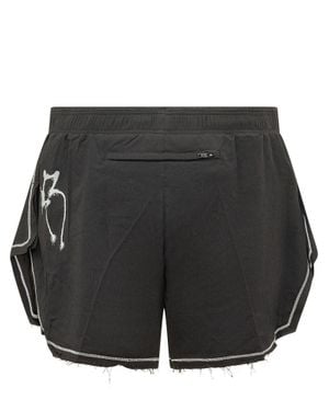 Y-3 Graphic Run Shorts - Black