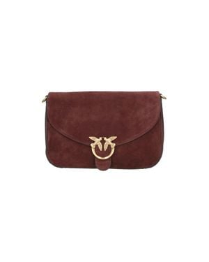 Pinko Mini Suede Crossbody Bag - Purple