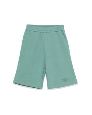 Fendi Fleece Bermuda Shorts - Green