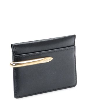 Givenchy Luxury Card Holder With Metallic Detailing - Blue