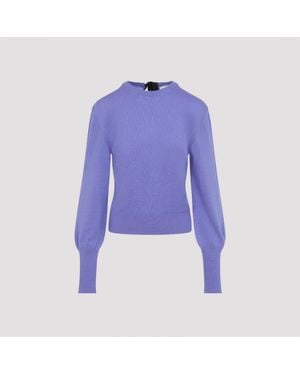 Lanvin Gros Grain Detail Sweater - Purple