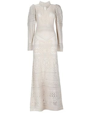 Isabel Marant Crochet "Dione" Dress - White