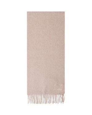 Max Mara Wsdalia 100% Cashmere Scarf - Natural