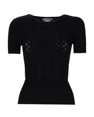 JW Anderson "pointelle" T-shirt - Black