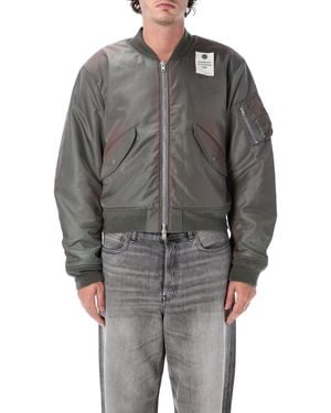 Acne Studios Cropped Bomber Jacket - Gray
