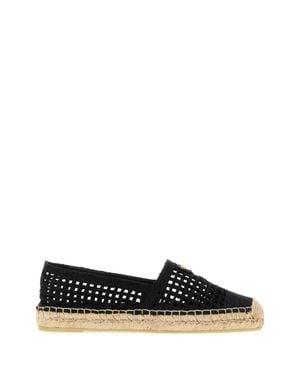 Prada Slip On Espadrilles - Black