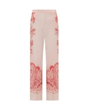 Etro Floral Print Pants - Pink