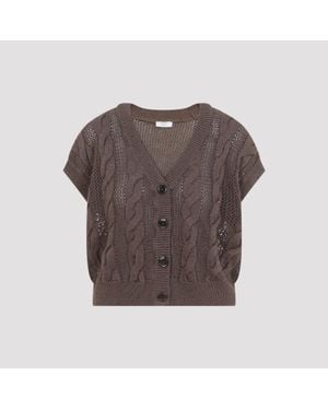 Peserico Cotton Top - Brown