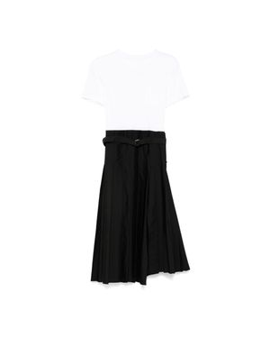 Sacai Elegant Mini Dress - Black