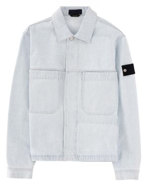 COUTR.COM Stone Island Raw Coach Jacket With Pockets - White
