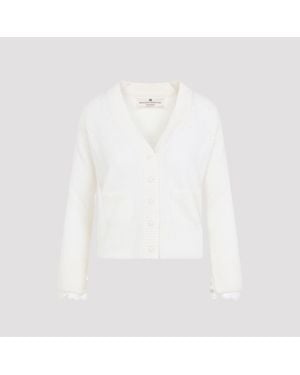 Ermanno Scervino Cashmere Cardigan Sweater - White