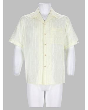 Versace Embroidered Silk-Cotton Shirt - White