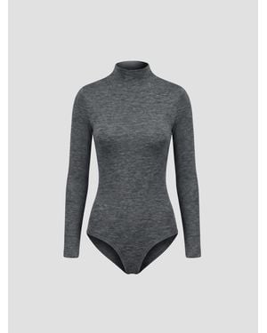 Jil Sander Tailored Wool Bodysuit - Blue
