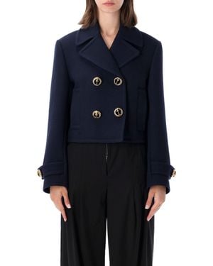 Balenciaga Chic Wool Coat For - Blue