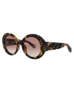 Roberto Cavalli Src010M Acetate Sunglasses With Case, 52-21-140 - Black