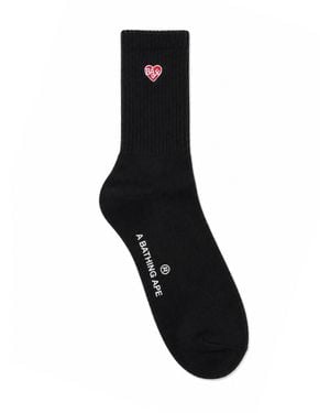 A Bathing Ape Comfortable Everyday Sock For - Black