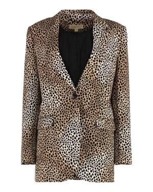 MICHAEL Michael Kors Single-Breasted Two-Button Blazer - Black