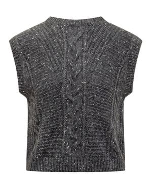 Max Mara Wool Gilet - Gray