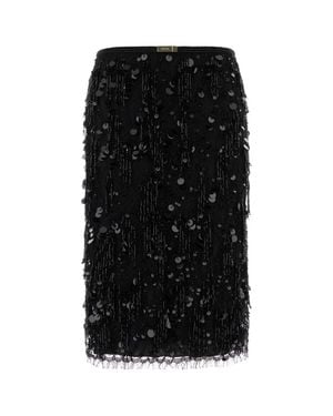Gucci Lace Skirt - Black