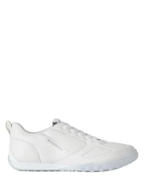 Givenchy Paris Signature Mini Debossed Leather Sneakers For - White
