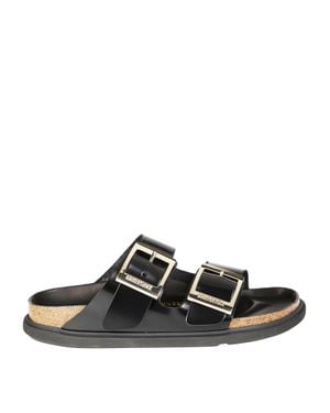 Birkenstock Classic Double-Buckle Slide Sandals - Black