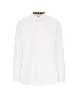 Burberry Logo Cotton T-Shirt For - White
