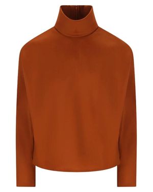 Saint Laurent Organza Top - Brown