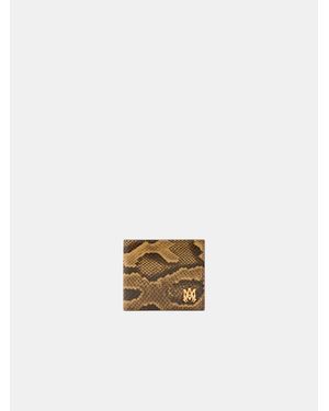 Amiri Python Bifold Wallet - White