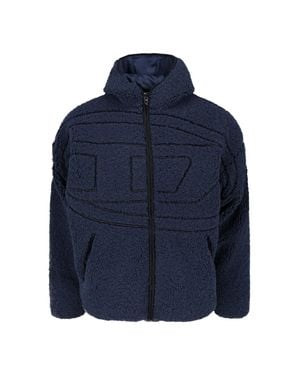 DIESEL 100% Polyester Crewneck Sweater - Blue