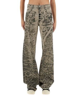 Rick Owens Drkshdw Concordians Denim Pants - Green